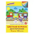 3 шт. Цветная бумага А4, тонированная В массе, 100 листов, 10 цветов, склейка, 80 г/м2, юнландия, 210х297 мм, 129891