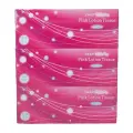 Салфетки Kami Shodji Ellemoi Pink Lotion Tissue, 180 листов, 3 пачки, розовый