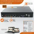Сетевой 5Мп видеорегистратор 2в1 со встроенным PoE-коммутатором TGI-504POE 4-х канальный
