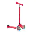 Детский самокат Globber Primo Lights, 3 колеса, от 3-х лет - Red