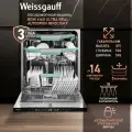 Встраиваемая посудомоечная машина с лучом на полу и авто-открыванием Weissgauff BDW 6140 Ultra Real Autoopen Infolight