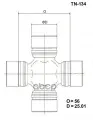 Крестовина карданного вала TOYO TOYO арт. TN134