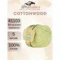 Пряжа Fibra Natura Cottonwood 41103 фисташковое мороженое (50г/105м, упаковка 5 мотков)
