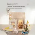 Игровой детский домик BAOBAO, для улицы и квартиры, с ковриком и сумкой для хранения