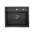 Кухонная мойка GRANULA (6051, черный матовый)