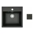 Мойка из искусственного камня AV ENGINEERING Star черный (AV505515SBKA)