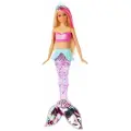 Интерактивная кукла Barbie Мерцающая русалочка, 29 см, GFL82 разноцветный