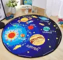Детский коврик мешочек с нескользящим покрытием Космос диаметр 150 см