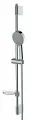 Душевой гарнитур Bossini DINAMICA/3: ручной душ 3 режима, душевая штанга, мыльница, шланг Cromolux 200 см, хром (DE6021N.030)