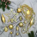 Набор украшений пластик 50 шт Андромеда золото