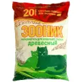 Впитывающий наполнитель Зооник Древесный, 20л, 1 шт.