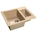 Мойка кухонная прямоугольная Granfest (Гранфест) Quadro (Q-610K песочный)