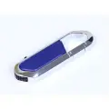 Флешка для нанесения логотипа в виде карабина (128 Гб / GB USB 2.0 Синий/Blue 060 гравировка)