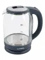 Электрический чайник LUMME LU-163 серый гранит стеклянный с подсветкой 2 л
