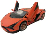 Машинка Lamborghini 1:24 с имитацией дыма оранжевая