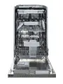 Узкая Встраиваемая посудомоечная машина 45 см ILVITO IDWB 493I TL модель 2025 г, 10 комплектов, 9 программ, луч на полу