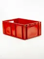 Ящик Пластиковый 600х400х250 мм Европак Сплошной Красный 1шт