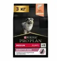 PRO PLAN Sensitive Skin Puppy Сухой корм для щенков средних пород с чувствительной кожей, с высоким содержанием лосося, 3 кг