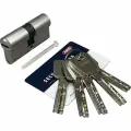 Цилиндровый механизм ABUS x6410 ключ/ключ 70-70 (140 мм) ni (5 key) 33000042