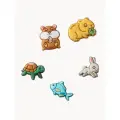 Джиббитс Crocs Super Pets 5 Pack голубой; желтый; оранжевый 100% полимер 10018388