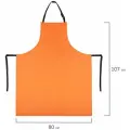 Фартук защитный из винилискожи КЩС, объем груди 104-112, рост 164-176, оранжевый, грандмастер, 610873