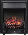 Электрокамин Fobos FX Black, обогрев, звуковые эффекты, чёрный