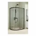 Душевой уголок GuteWetter GWMPKB018RB 105x85x200 см, цвет фурнитуры черный матовый, цвет стекла бесцветный, стекло закаленное 6 мм, открывание двери левое / правое 4698031922864