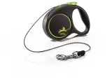 Flexi Black Design XS 3м до 8кг поводок-рулетка трос, (Зеленая)