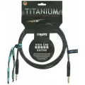 Klotz TI-0300PP TITANIUM инструментальный кабель моно джек/моно джек, 3 м, черный, разъемы Klotz