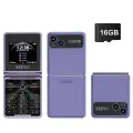 SERVO iP15 раскладной сотовый телефон, 4 SIM-карты, резервный режим записи вызовов, скоростной циферблат, фонарик, черный список, 2,4-дюймовый экран, складные телефоны Фиолетовый, purple N16GB TF card