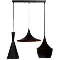 Светильник Lumina Deco Foggi LDP 7712-3 PR BK, E27, 120 Вт, кол-во ламп: 3 шт., цвет: черный