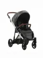 Коляска прогулочная Bebetto Rainbow 04 SZA (темно-серая ткань, серая рама)