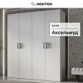 Шкаф для одежды Нонтон Аксельмуд, 160x51x184 см, белый гладкий
