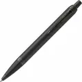 Ручка шариковая PARKER IM Achromatic Black BT, черный матовый, нержавеющая сталь, синяя, 2127618