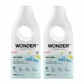 WONDER LAB ЭкоГель для стирки вещей малышей Пудра и Ваниль 0+, 1,4л, 2 ШТ