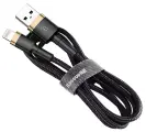 Кабель Baseus Cafule USB - Lightning (CALKLF-CV1) 2м черный/золотистый
