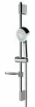 Душевой гарнитур Bossini KIRA: ручной душ 3 режима, душевая штанга, мыльница, шланг Cromolux 200 см, хром (DE60222.030)