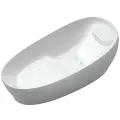 Toto neorest ванна 2200x1050x780 мм, отдельностоящая, со сливом-перел, подгол. с сифоном, с гидро- и аэромасс, с эффектом невесомости, цвет: белый pjyd2200pwee#gw