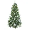 Искусственная елка Мендоза с инеем и шишками 122 см, леска + ПВХ