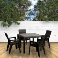Обеденный комплект Мир Дачника Эдем, пластик, устойчив к влаге