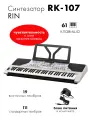 Синтезатор, 61 клавиша, с восточными тембрами, Rin RK-107