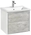 Тумба под раковину Roca Ronda 60 белый матовый/бетон ZRU9303002