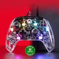 Геймпад проводной с RGB-подсветкой для Xbox/ПК/Windows, прозрачный джойстик с вибрацией и точным управлением