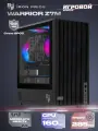 Корпус Warrior Z7M + закаленное стекло, Micro-ATX, Mini-ITX, черный