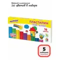 (5 наборов) - Мягкий пластилин, 16 цв, арт. 106673