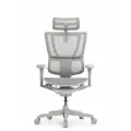 Кресло компьютерное FALTO IOO ULTRA (наклон вперед, сетка, цвет серый)