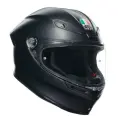 Мотошлем интеграл AGV K6 S Matt Black, черный, мужской, размер XXL