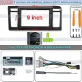 9-дюймовый 2-диночный автомобильный радиоприемник, пластиковая рамка для HONDA N WGN 2013-2019, внутренняя стерео радиорамка, кабельный видеоремни, For 2013-2019 N WGN