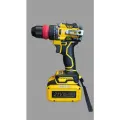 Шуруповерт-Дрель Аккумуляторный 21В с ударным механизмом Lemmax желтый