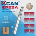 Фреза концевая двухзаходная XCAN, 6х12х45 мм